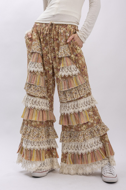 Golden Days Ruffle Pants