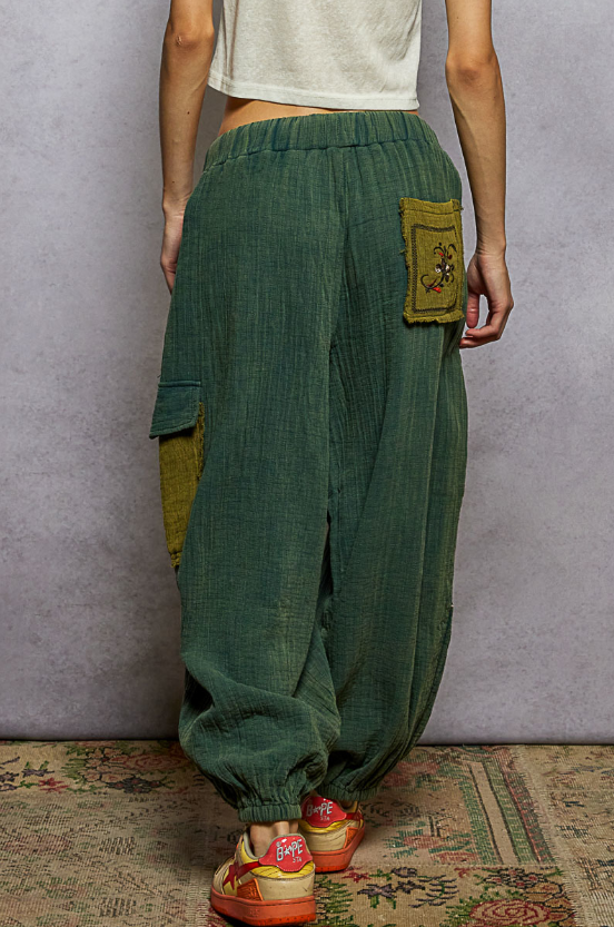 Mossy Trails Embroidered Pants
