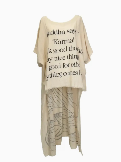 Buddha Hi-Lo Tunic Top