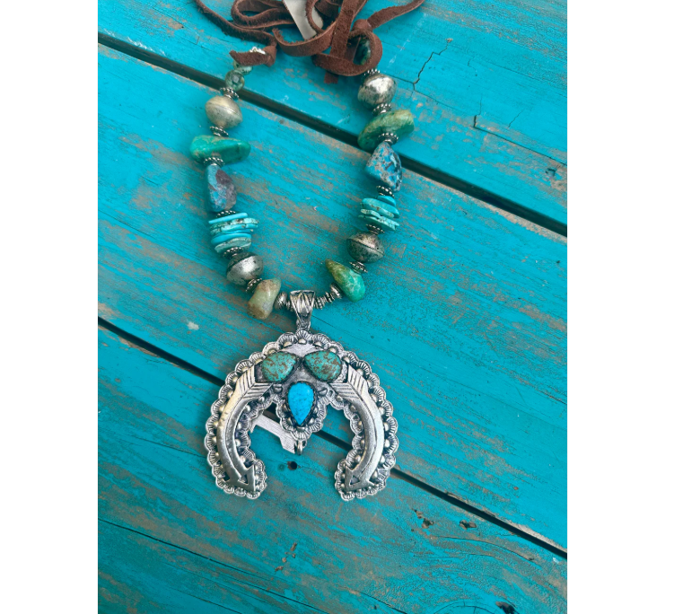 Follow Your Arrow Turquoise Necklace