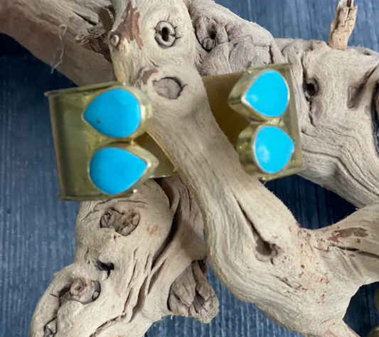 Egyptian Style Turquoise Cuff Bracelet