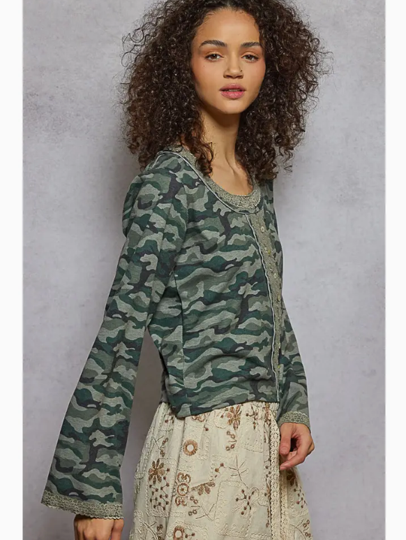 I Will Survive Camo Top *Final Sale*