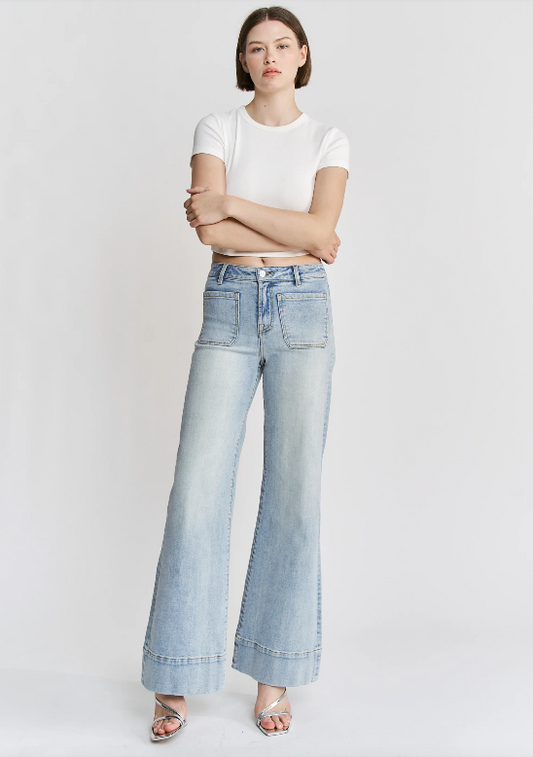 Mica Light Sailor Flare Jeans