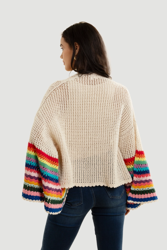Rainbow Knit Cardigan