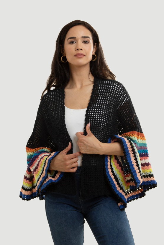 Rainbow Knit Cardigan