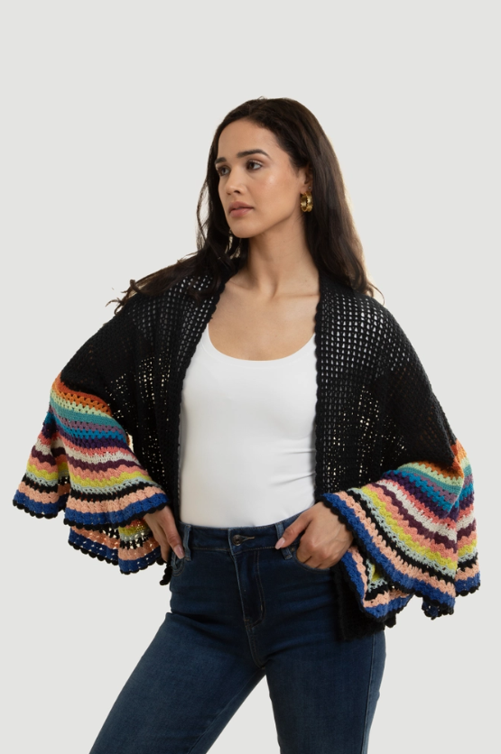 Rainbow Knit Cardigan