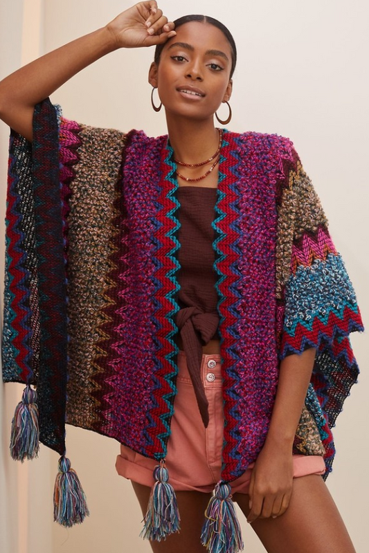 Misty Morning Poncho Cardigan