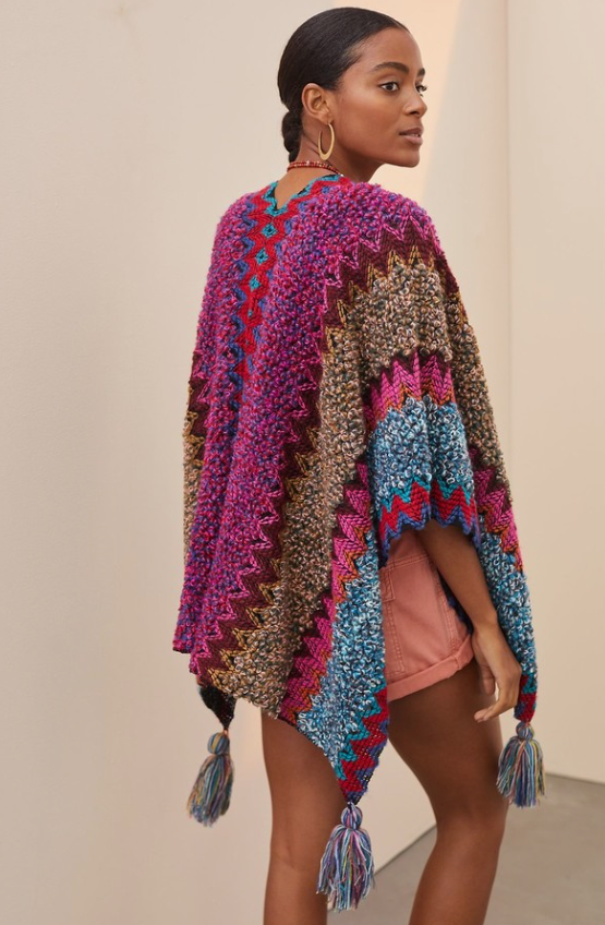 Misty Morning Poncho Cardigan