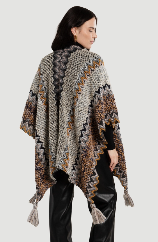 Misty Morning Poncho Cardigan