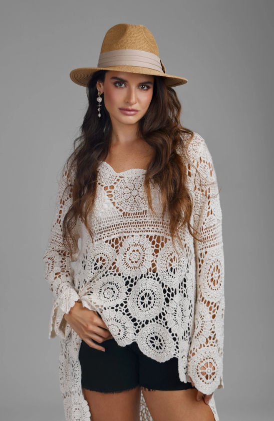 Solstice Hi-Lo Crochet Top