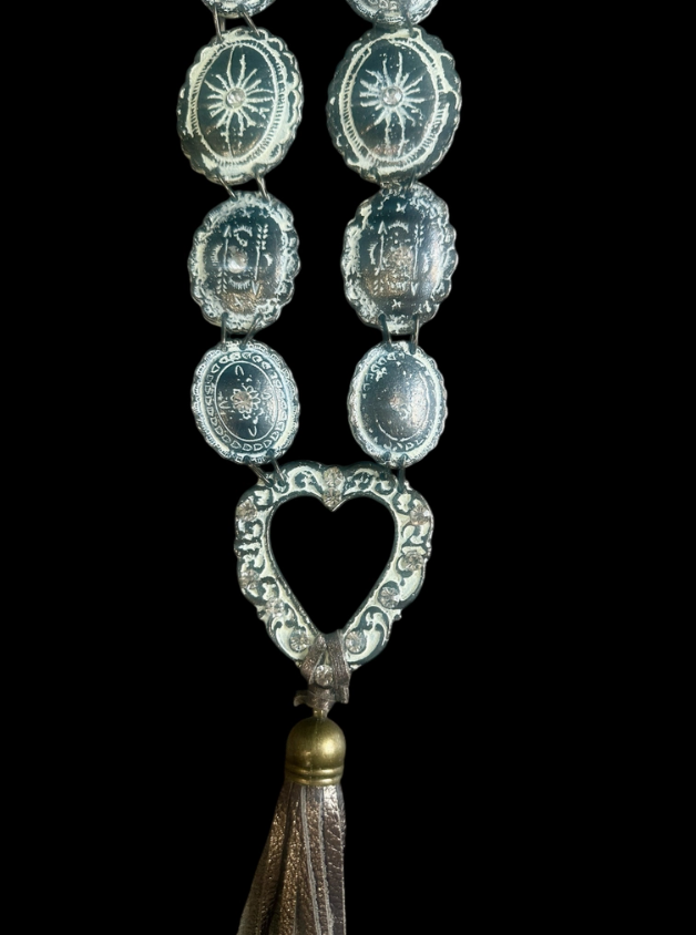 Carved Concho Necklace