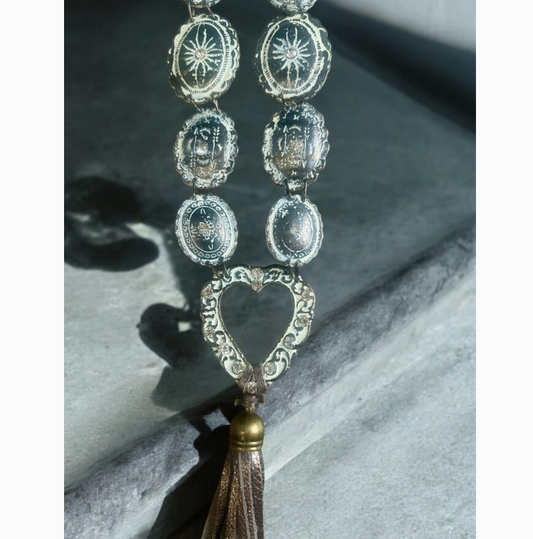 Carved Concho Necklace