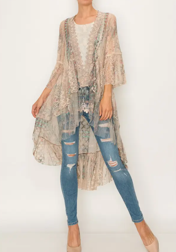With Grace Lace Kimono