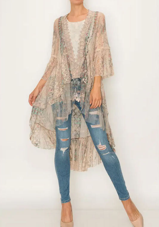 With Grace Lace Kimono