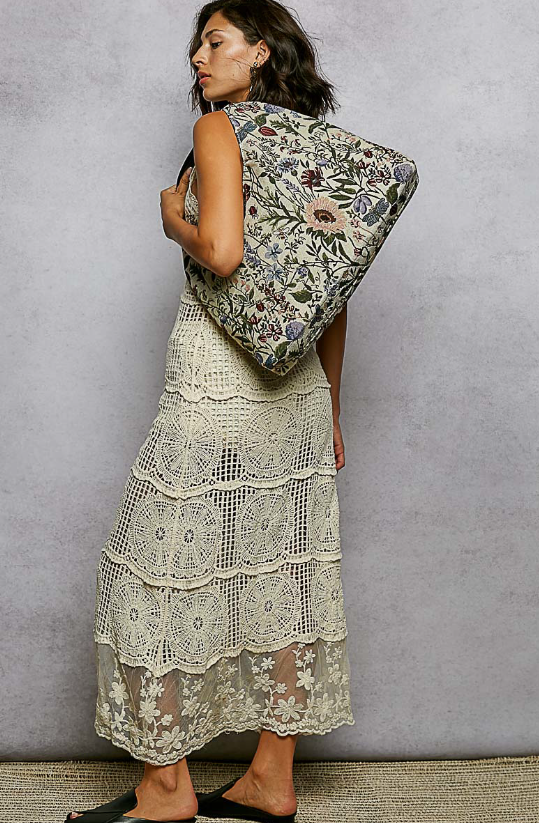 Flower Garden Hand Bag