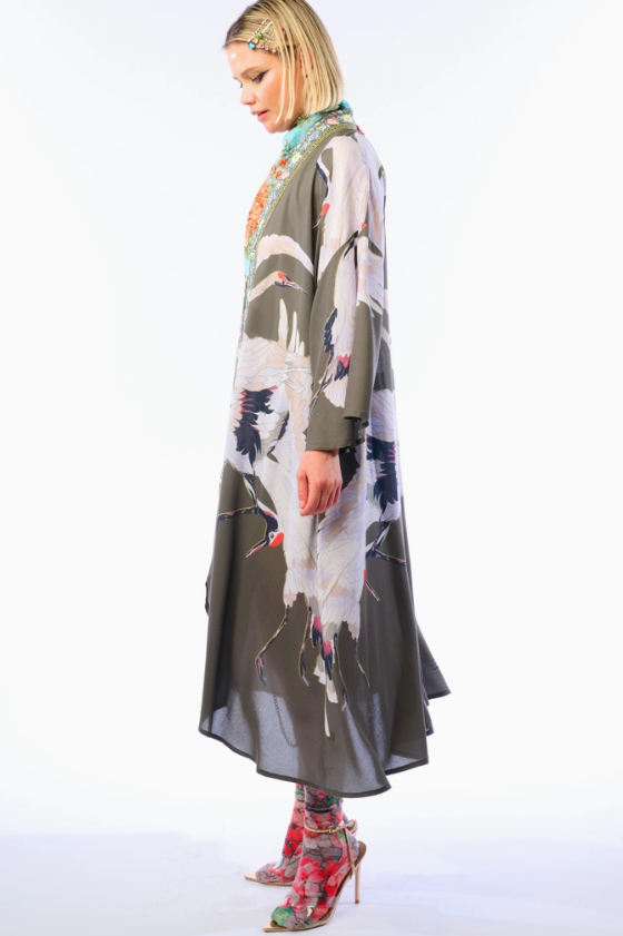 Story Of the Crane Kimono