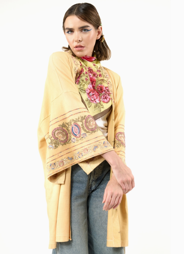Juliette Embellished French Terry Kimono
