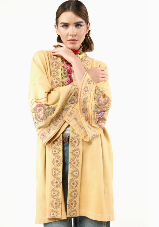 Juliette Embellished French Terry Kimono