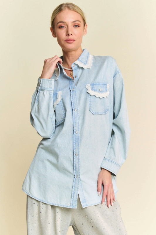 Can't You See Denim Top