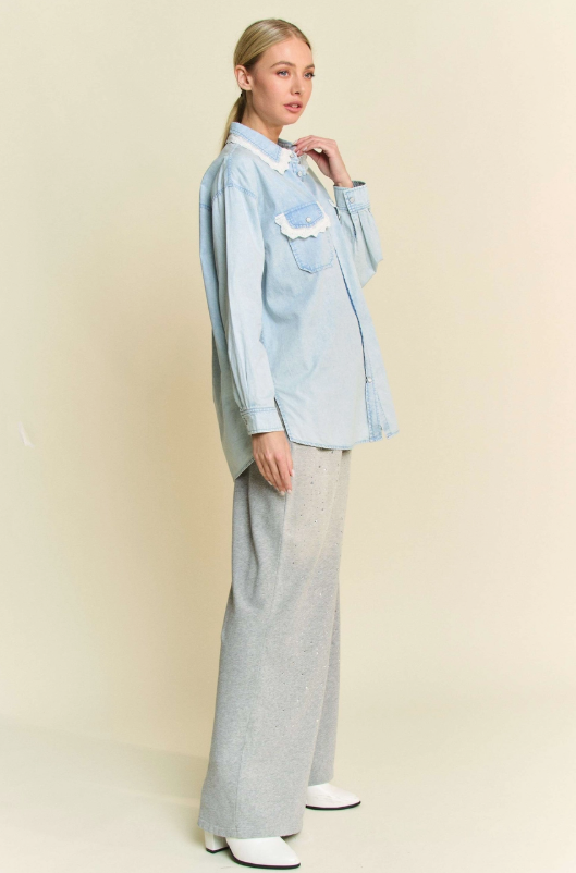 Can't You See Denim Top