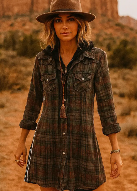 Stevie Hooded Flannel