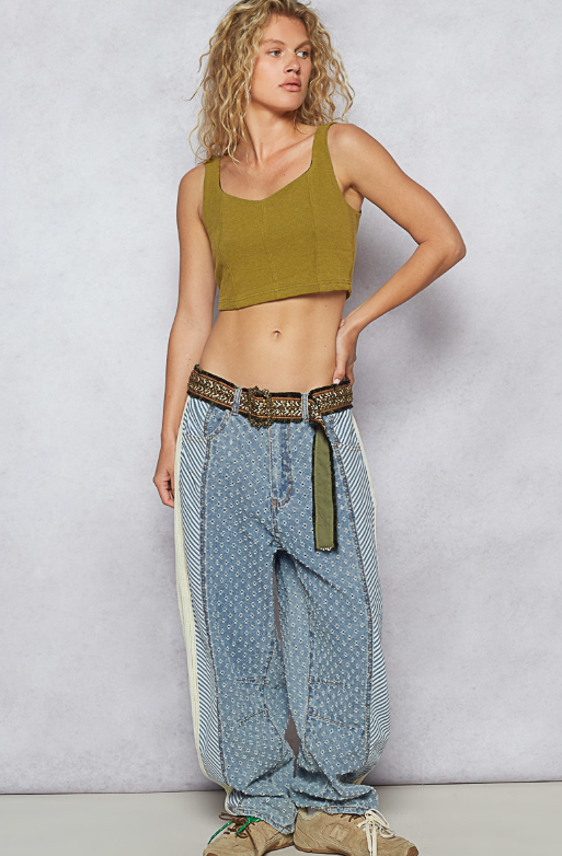 Pol Studded Fringe Belts