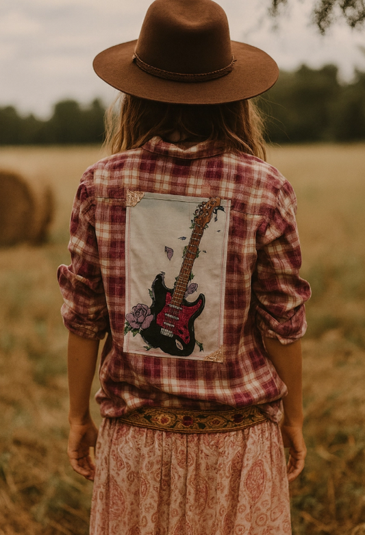 The Purple Guitar Top