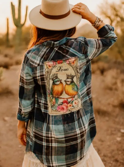 Crowned Love Flannel