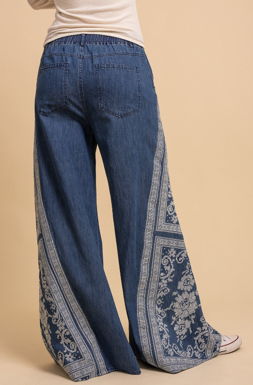 Hazey Daze Cross-Stitch Jeans