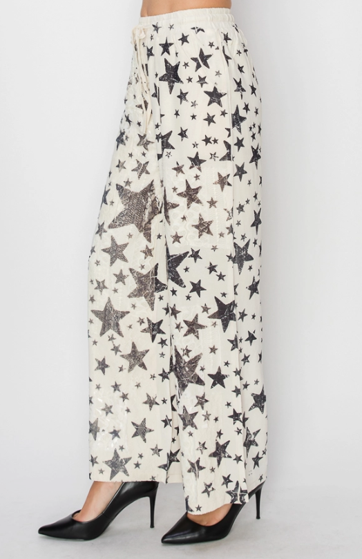 Shine Bright Star Printed Pants