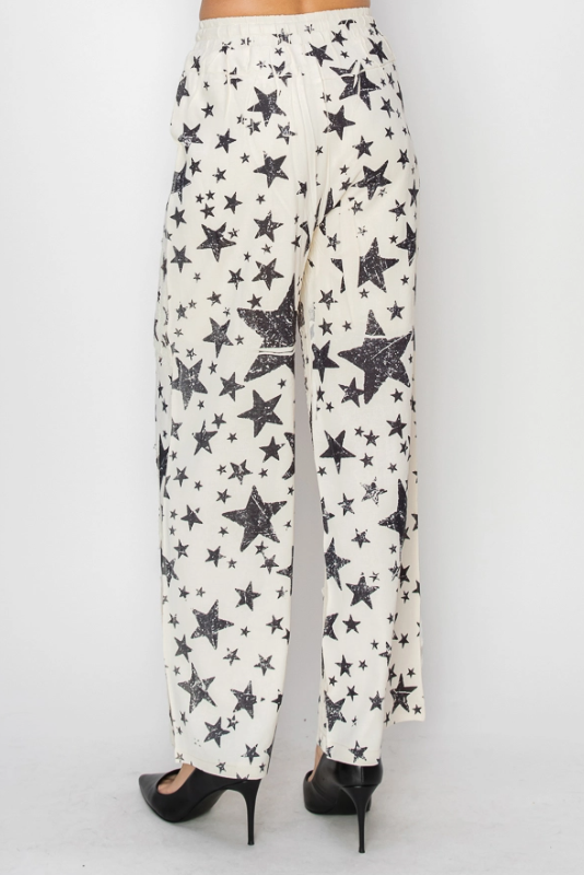 Shine Bright Star Printed Pants