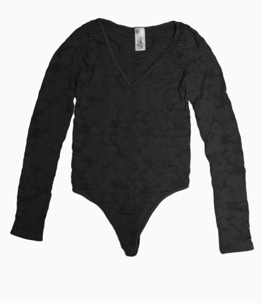 Lace Textured Bodysuit