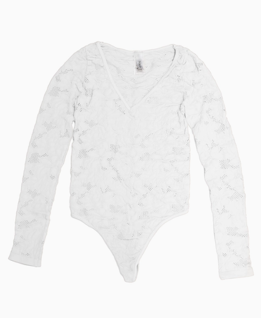Lace Textured Bodysuit