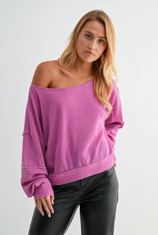 Essential Off Shoulder Pullover