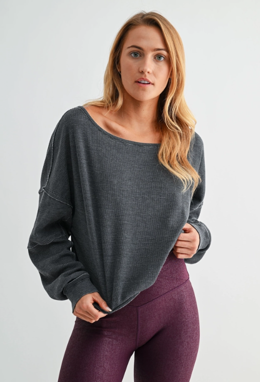 Essential Off Shoulder Pullover
