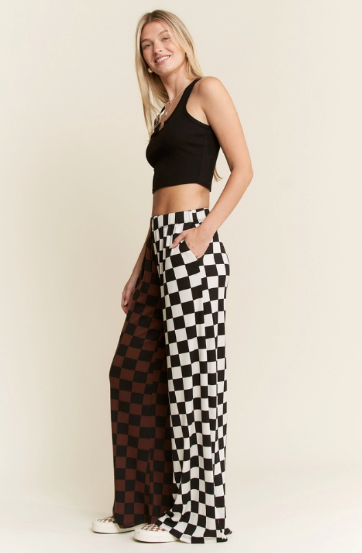 Split Decision Checkered Pants