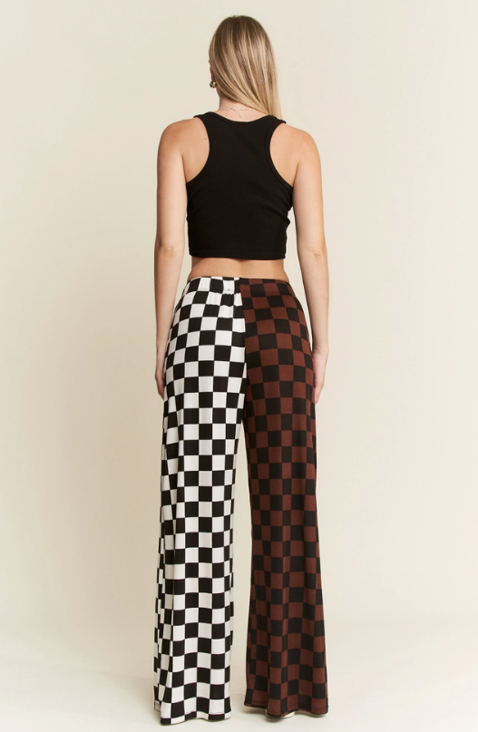 Split Decision Checkered Pants