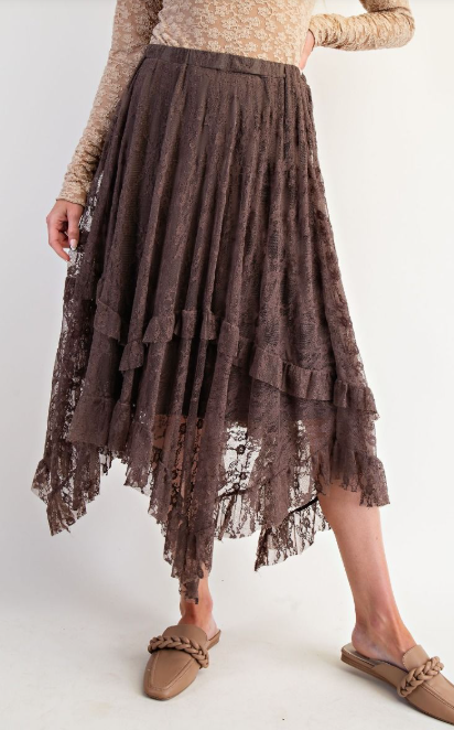 Spin Me Round Lace Skirt