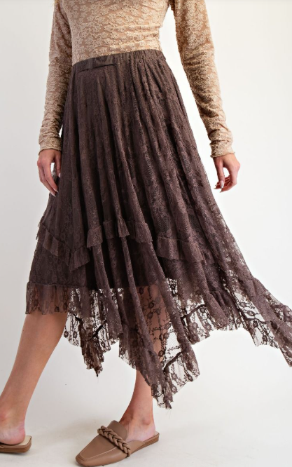 Spin Me Round Lace Skirt