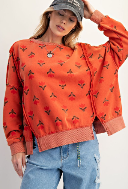 Folk Flowers Sweatshirt