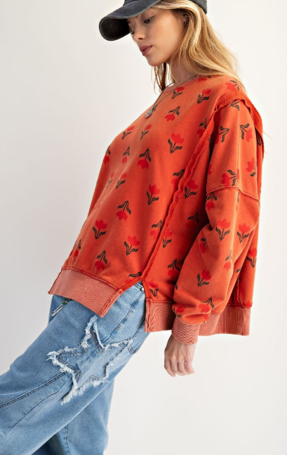 Folk Flowers Sweatshirt