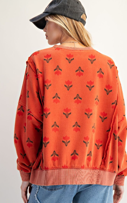 Folk Flowers Sweatshirt