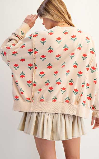 Folk Flowers Sweatshirt