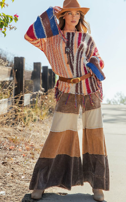 Wandering West Fringe Sweater