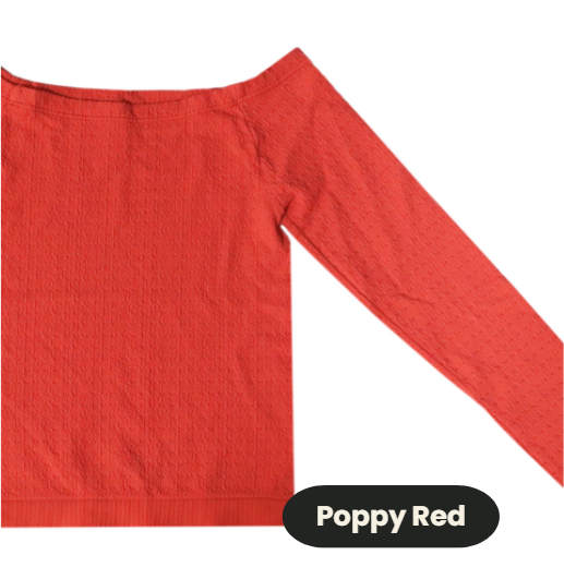 Waffle Off Shoulder Tops