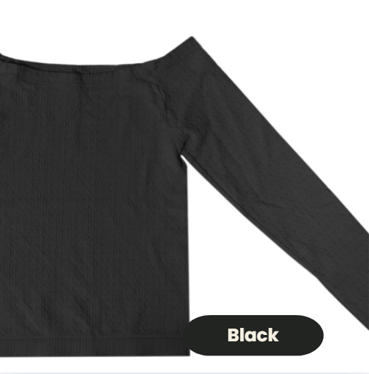 Waffle Off Shoulder Tops