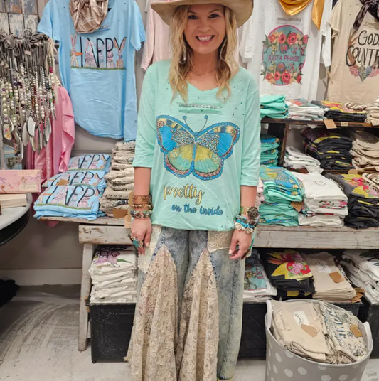 Pretty On the Inside Tattered Tee