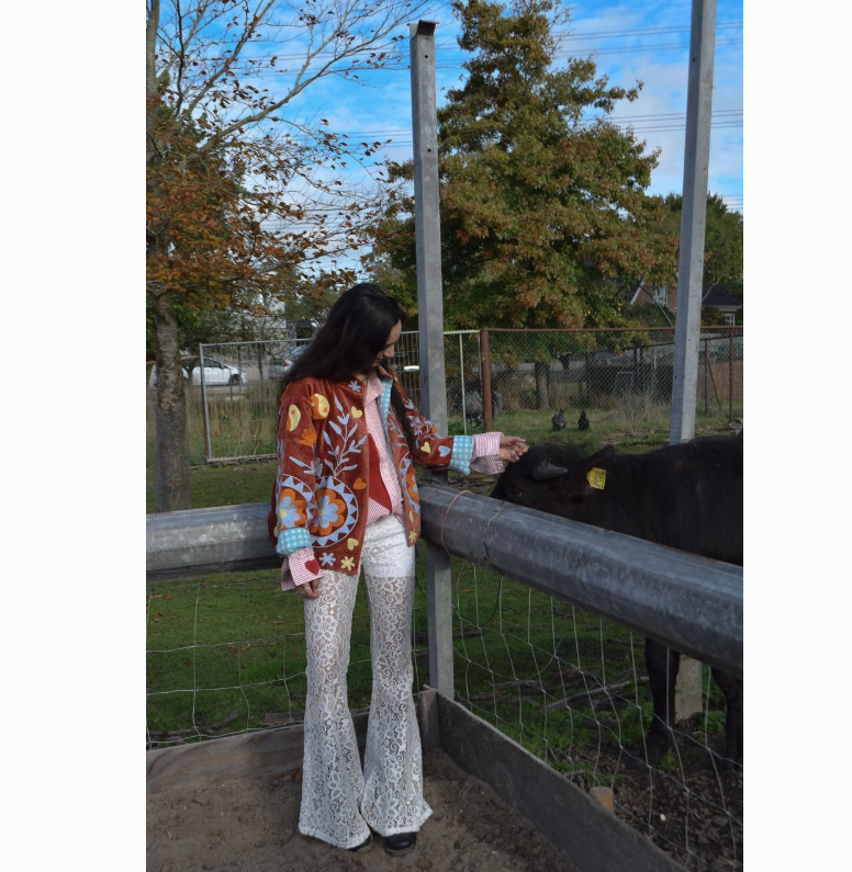 Brick Velvet YinYang Jacket