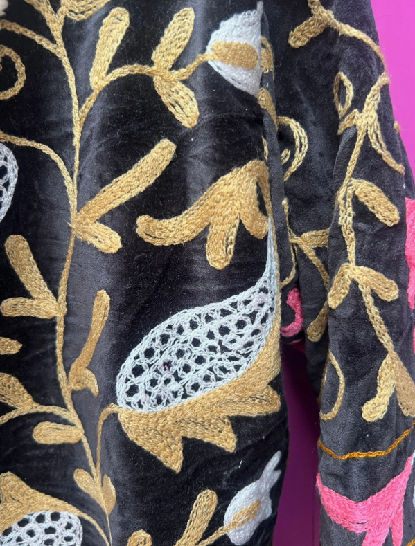 Black Faux Fur Lined Coat