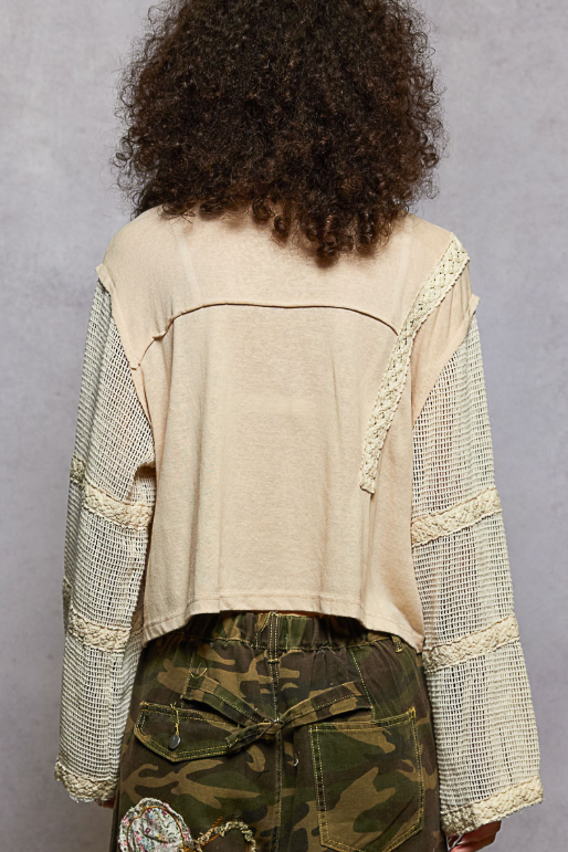 Drifting Crochet Sleeve Top